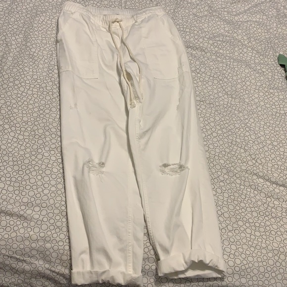 Aerie white linen pants - Picture 3 of 4